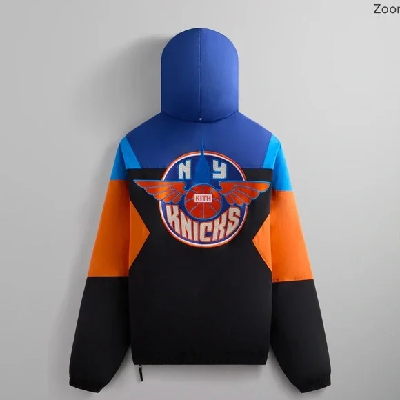 Kith for the New York Knicks Wings Quarter Zip Anorak - Size M - Starter jacket - Picture 2 of 5